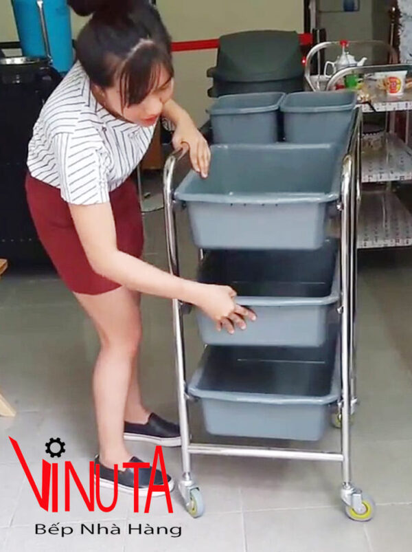 Xe Thu Dọn Bát Đĩa Nhà Hàng đảm bảo, chất lượng, uy tín, giá rẻ - Ảnh 13