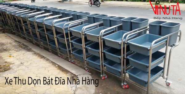 Xe Thu Dọn Bát Đĩa Nhà Hàng đảm bảo, chất lượng, uy tín, giá rẻ - Ảnh 6