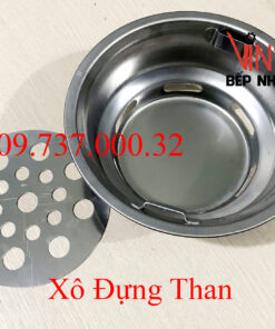 Alternative view of Bát để than bếp nướng than hoa ngoài trời giá rẻ, xô than, chậu đựng than