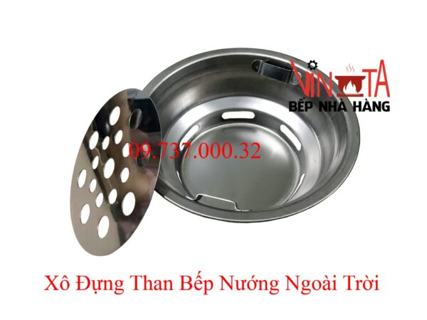 Bát để than bếp nướng than hoa ngoài trời giá rẻ, xô than, chậu đựng than - Ảnh 9