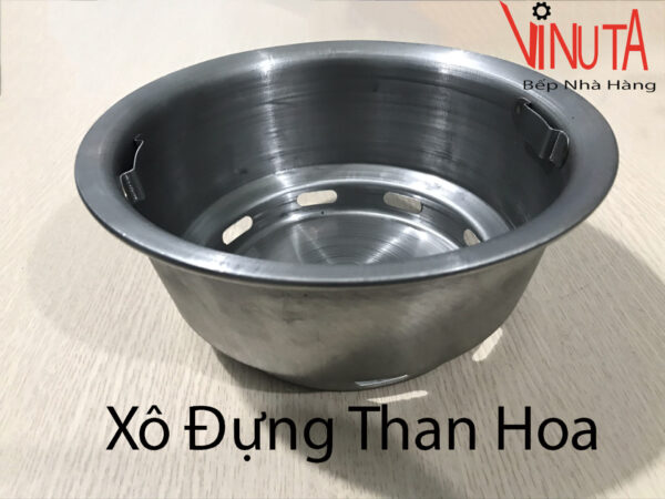 Xô đựng than bếp nướng than hoa âm bàn - Ảnh 5