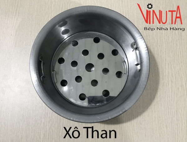 Xô đựng than bếp nướng than hoa âm bàn - Ảnh 4