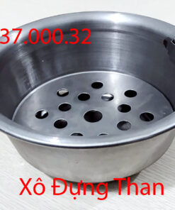 chậu để than | xô than bếp nướng bbq tại bàn, âu chứa than giá rẻ, bền, đẹp