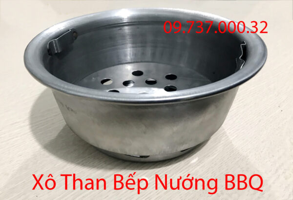 chậu để than | xô than bếp nướng bbq tại bàn, âu chứa than giá rẻ, bền, đẹp - Ảnh 9