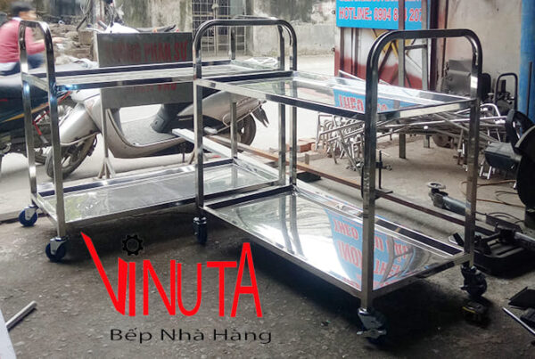mua xe đẩy inox 2 tầng dùng cho nhà hàng, khách sạn, bệnh viện, phòng khám - Ảnh 18
