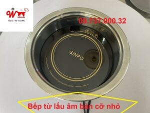bếp lẩu âm bàn kích thước đẹp