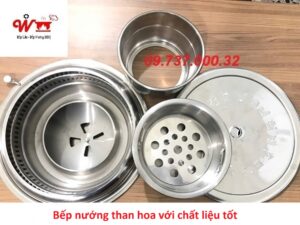 bếp nướng than hoa với chất liệu tốt
