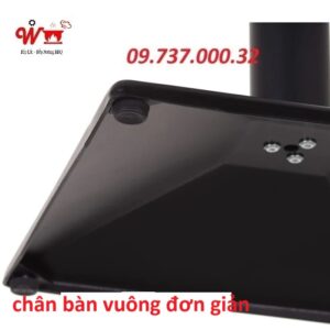 chân bàn đế vuông đơn giản