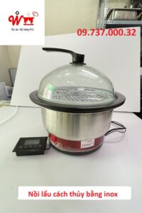 nồi lẩu cách thủy bằng inox