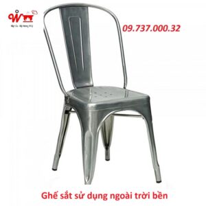 ghế sắt sử dụng ngoài trời bền