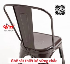 ghế sắt thiết kế vững chắc