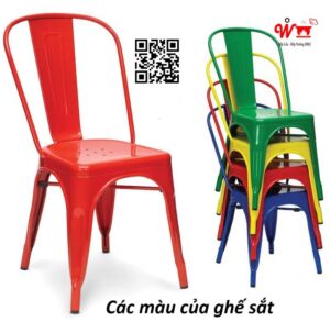 các màu ghế sắt