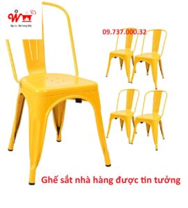 ghế sắt nhà hàng được tin tưởng