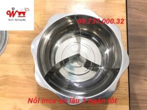 nồi inox điện từ 3 ngăn chất lượng
