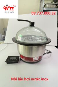 nồi lẩu điện từ cách thủy inox