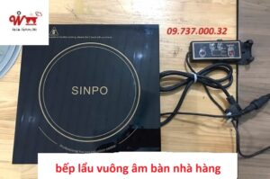 bếp lẩu vuông âm bàn nhà hàng