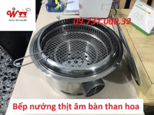 bếp nướng bbq âm bàn tốt than hoa