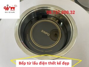 bếp từ lẩu điện thiết kế hiện đại