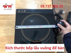 kích thước bếp lẩu vuông để bàn