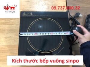 kích thước bếp vuông sinpo