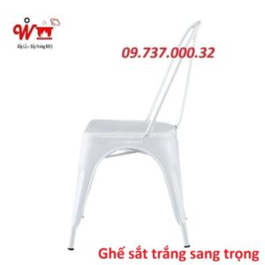 ghế sắt trắng sang trọng