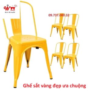 ghế sắt vàng đẹp ưa chuộng