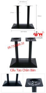 Cấu tạo chân bàn