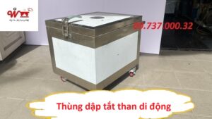 thùng dập tắt than di động