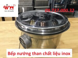 bếp nướng than chất liệu inox