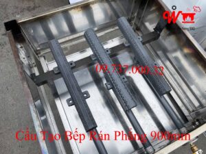 Cấu tạo bếp rán phẳng 900mm