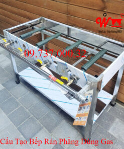 Cấu tạo bếp rán phẳng dùng Gas