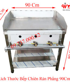 Kích thước bếp chiên rán phẳng 90Cm