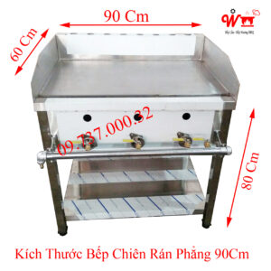 Kích thước bếp chiên rán phẳng 90Cm