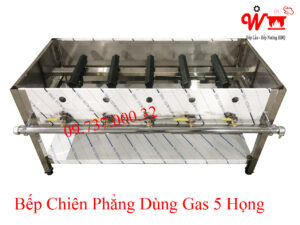 Bếp chiên phẳng dùng Gas 5 họng