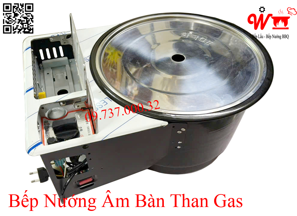 Bếp nướng âm bàn Than - Gas