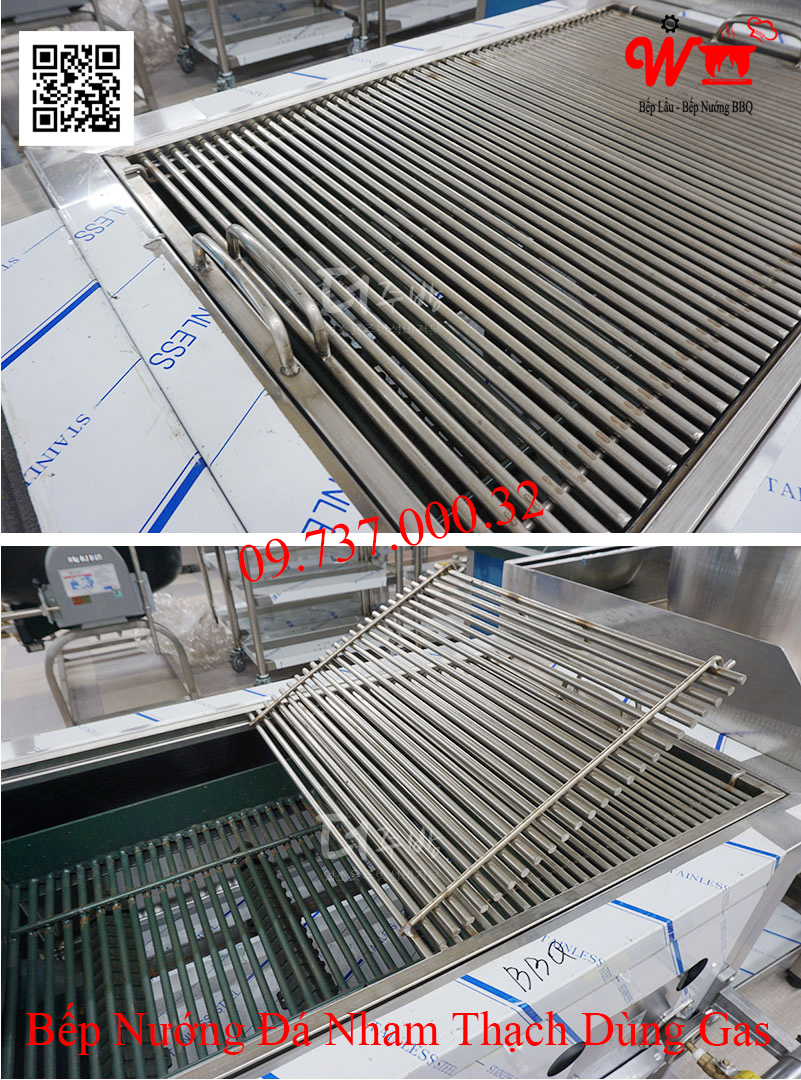 Bếp nướng đá nham thạch dùng Gas