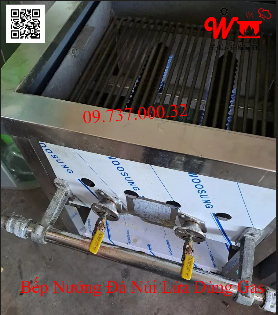 Bếp nướng Đá núi lửa dùng Gas