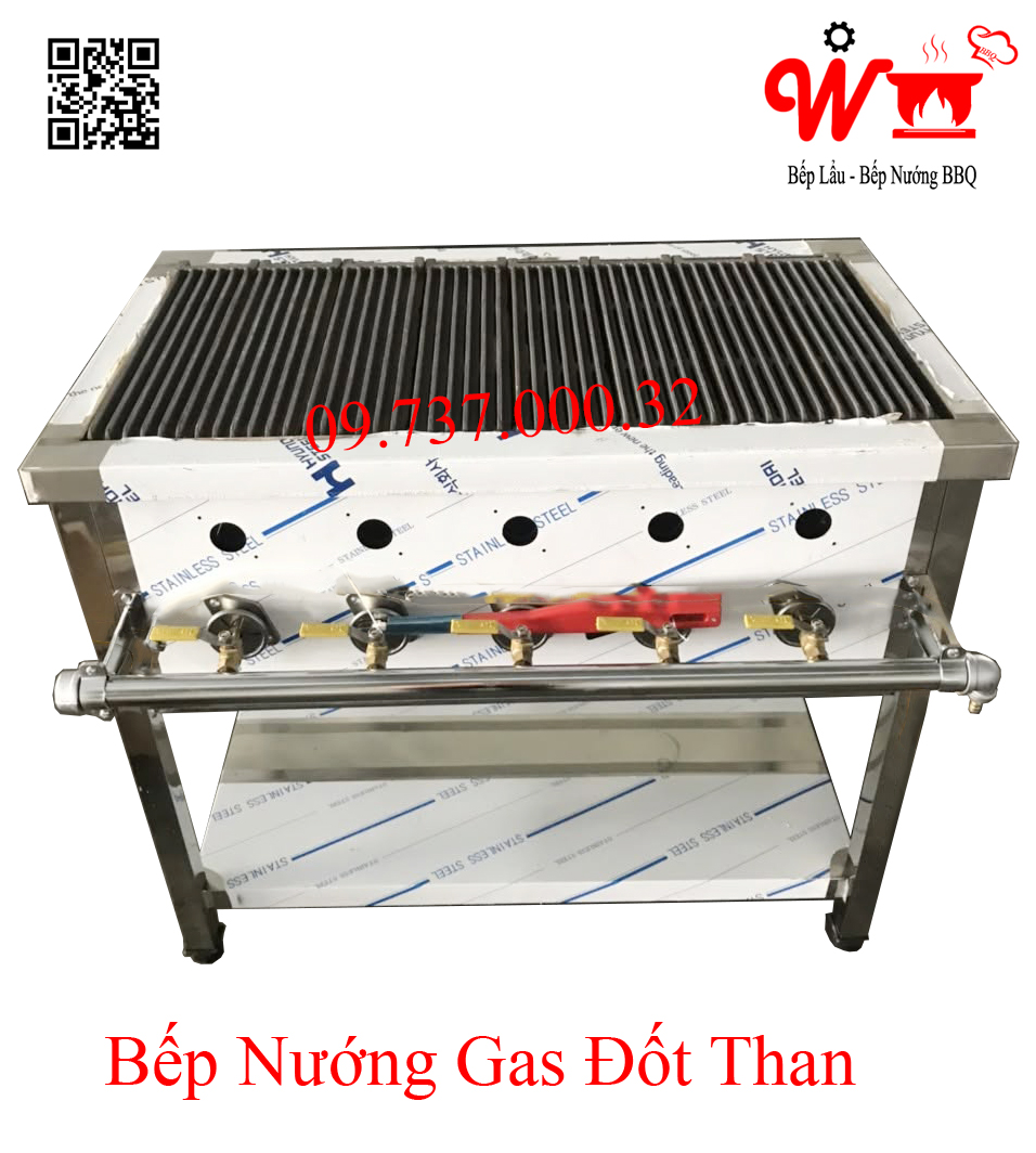 Bếp nướng Gas đốt Than