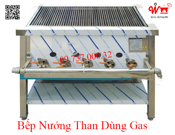 Bếp nướng than dùng gas