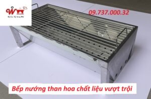 bếp nướng than hoa chất liệu vượt trội