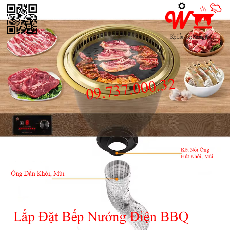 Lắp đặt bếp nướng điện BBQ