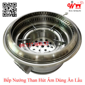 Bếp nướng than hút âm dùng ăn lẩu