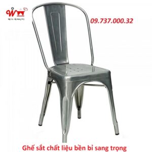 ghế sắt chất liệu bền bỉ sang trọng