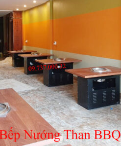 lắp đặt bếp nướng than BBQ hút dưới