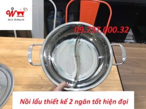 nồi lẩu thiết kế 2 ngăn tốt hiện đại