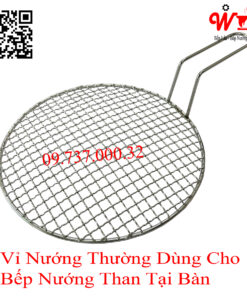 Vỉ nướng thường dùng cho bếp nướng than tại bàn