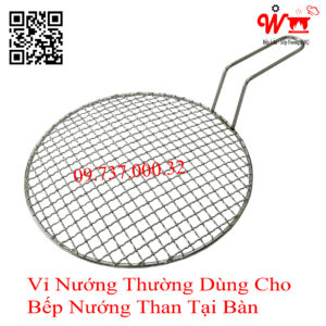 Vỉ nướng thường dùng cho bếp nướng than tại bàn